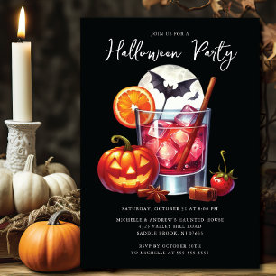 Halloween Cocktail Party Invitation