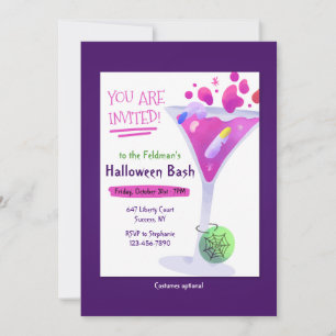 Halloween Cocktail Party Invitation