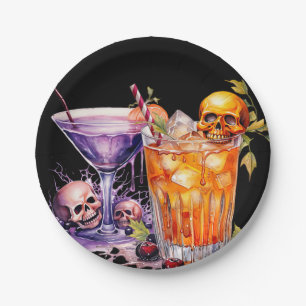Halloween Cocktail Party Paper Plates