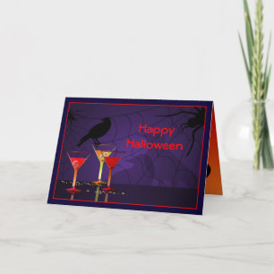 Halloween Cocktails Custom Greeting Card