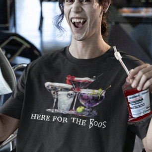 Halloween Cocktails Here for the Boos T-Shirt