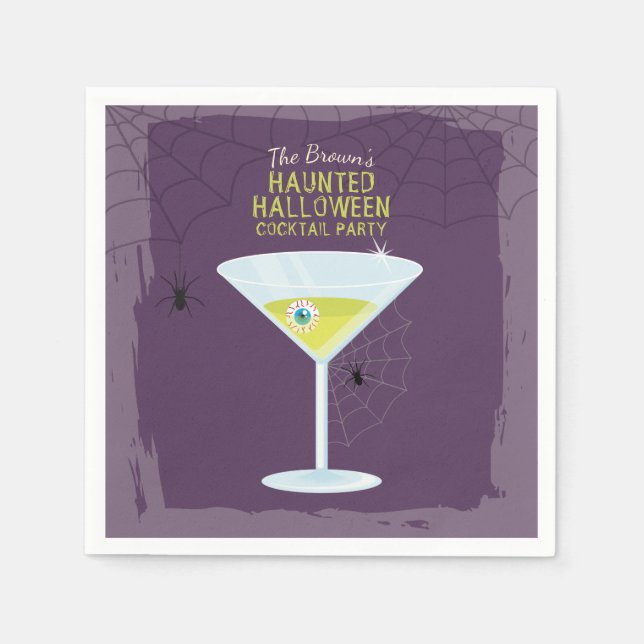 Halloween Cocktails Napkins (Front)