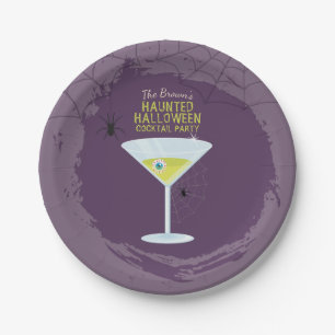 Halloween Cocktails Paper Plates