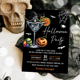 Halloween Cocktails Party Invitation
