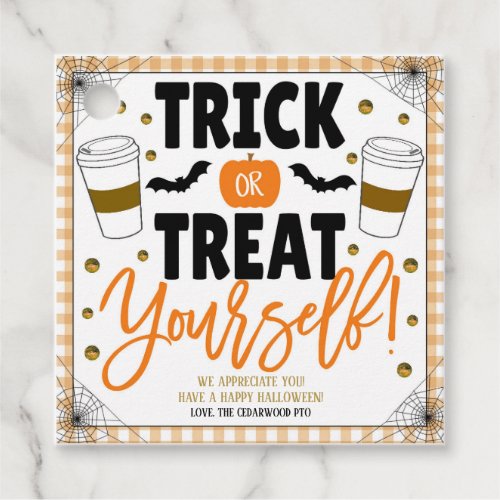 Halloween Coffee Appreciation Gift Tag