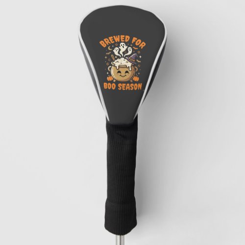 Halloween Coffee Boo Season Golf Head Cover