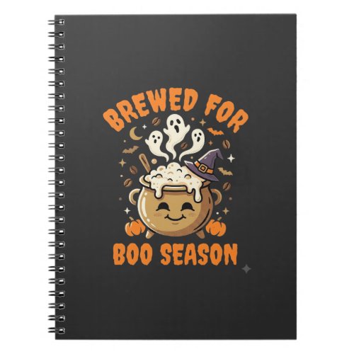 Halloween Coffee Boo Season Notebook