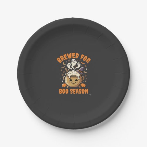 Halloween Coffee Boo Season Paper Plates