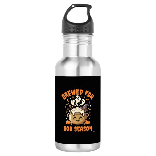 Halloween Coffee Boo Season Stainless Steel Water Bottle