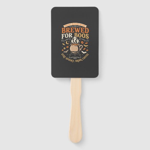 Halloween Coffee Ghost Celebration Hand Fan
