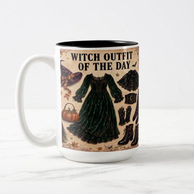 Halloween Coffee Mug Witch  (Left)