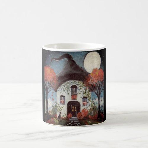 Halloween Coffee Mug Witches Cottage