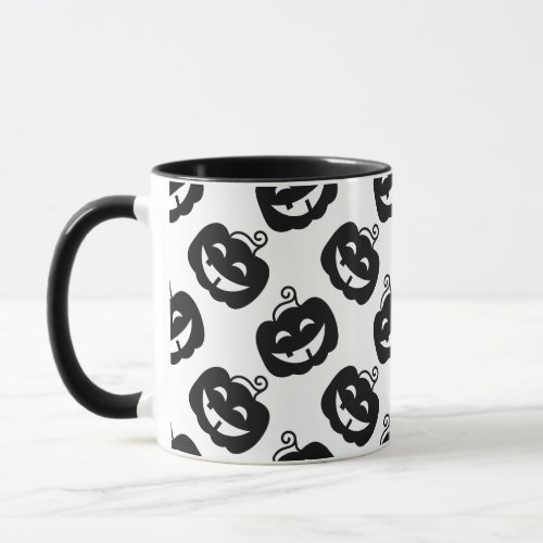 Halloween Coffee Mug With Spooky Pumpkin