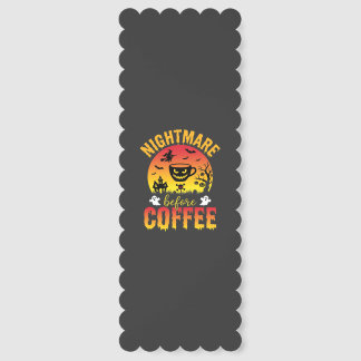 Halloween Coffee Nightmare Before Coffee Spooky Ve Bookmarks