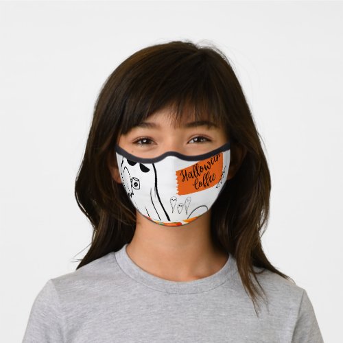 Halloween Coffee Premium Face Mask