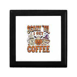 Halloween Coffee Scary Until Coffee Vintage Shirt_ Gift Box