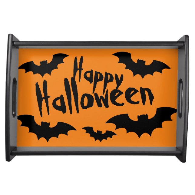 Halloween coffee tray and spooky bats  (Front)