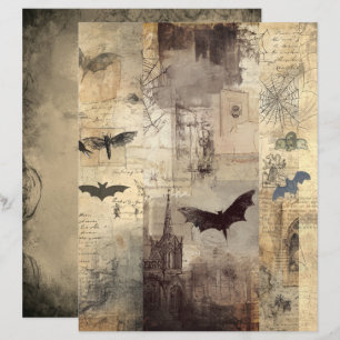 Halloween Collage Scrapbook Paper