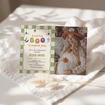Halloween Colorful Baby Shower Invitation Photo