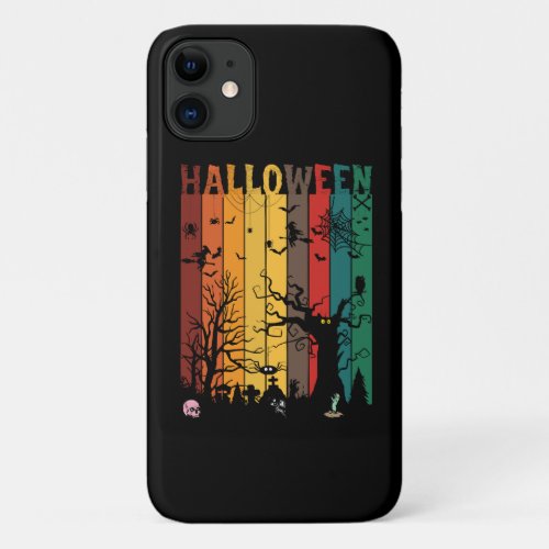 Halloween Colorful Night iPhone 11 Case