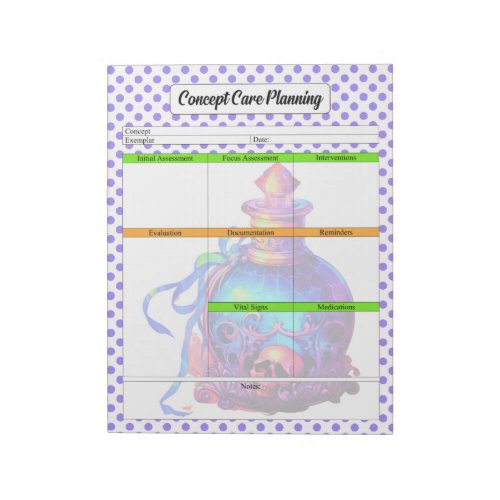 Halloween Concept Care Template Notepad