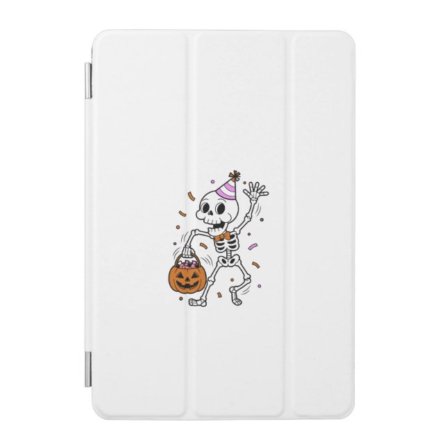 Halloween Confetti Skeleton iPad Mini Cover (Front)