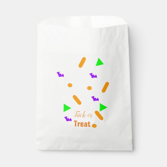 Halloween Confetti Sprinkles | Neon Favor Bag (Front)