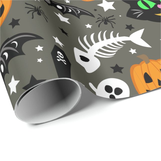Halloween Confetti Wrapping Paper (Roll Corner)