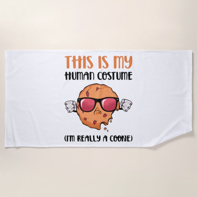 Halloween Cookie Beach Towel (Front)