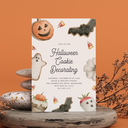 Halloween Cookie Decorating Party Invitation