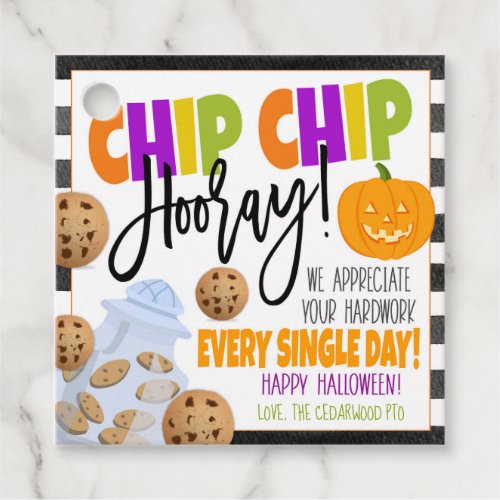 Halloween Cookie Thank You Gift Tags