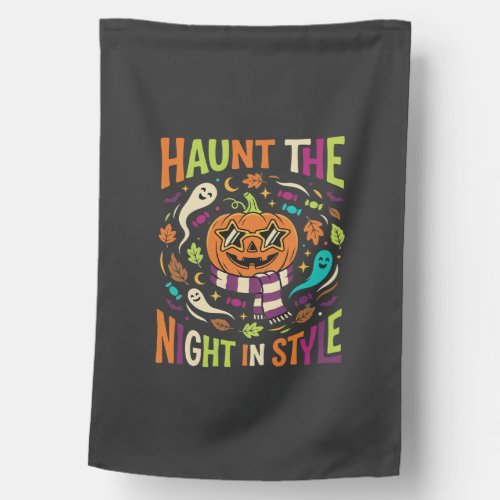 Halloween Cool Jack Lantern House Flag