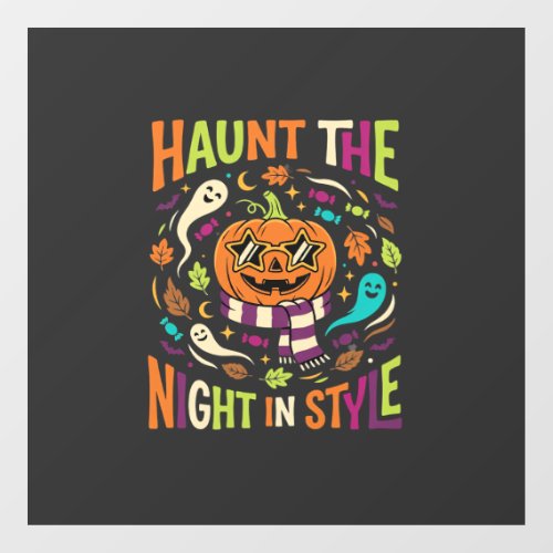 Halloween Cool Jack Lantern Window Cling