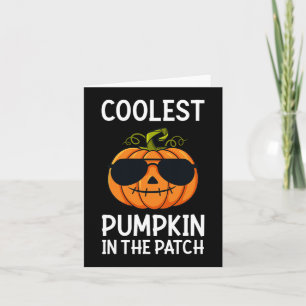Halloween Coolest Pumpkin In The Patch Boys Girls  Card