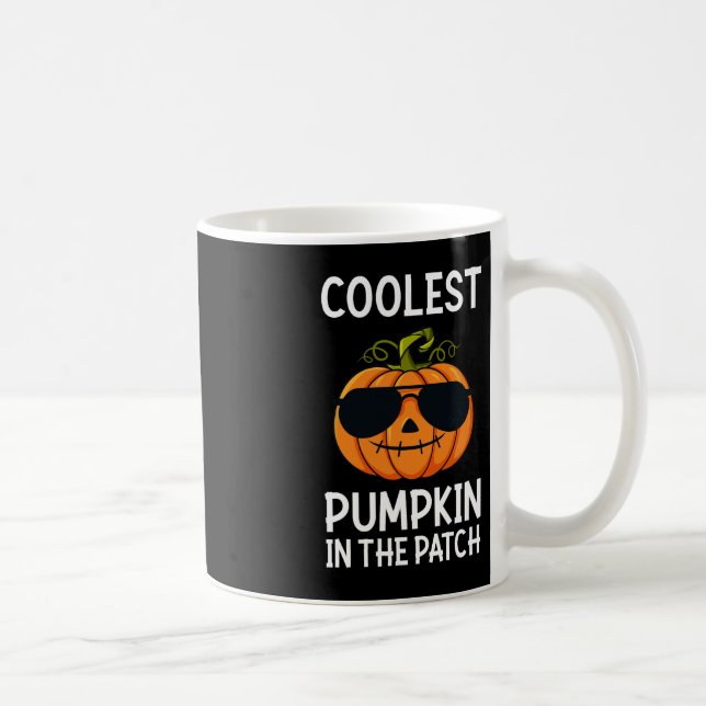 Halloween Coolest Pumpkin In The Patch Boys Girls  Coffee Mug (Right)