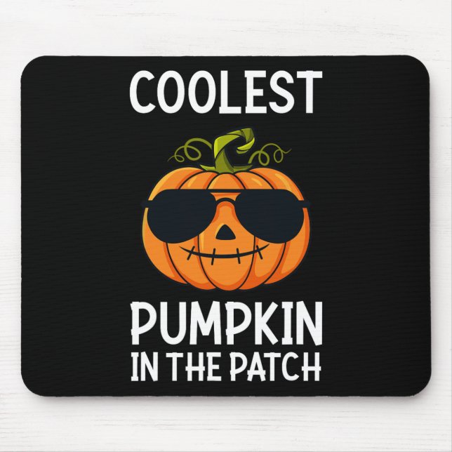 Halloween Coolest Pumpkin In The Patch Boys Girls  Mouse Pad (Front)