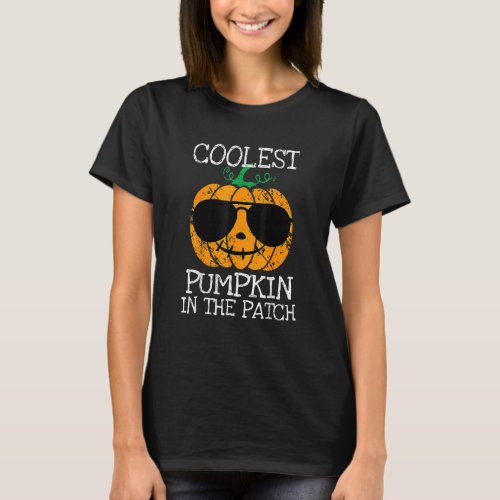 Halloween Coolest Pumpkin In The Patch Boys Girls  T_Shirt