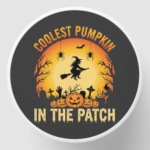 Halloween Coolest Pumpkin in the Patch Witch Desig Mini Candle Favors