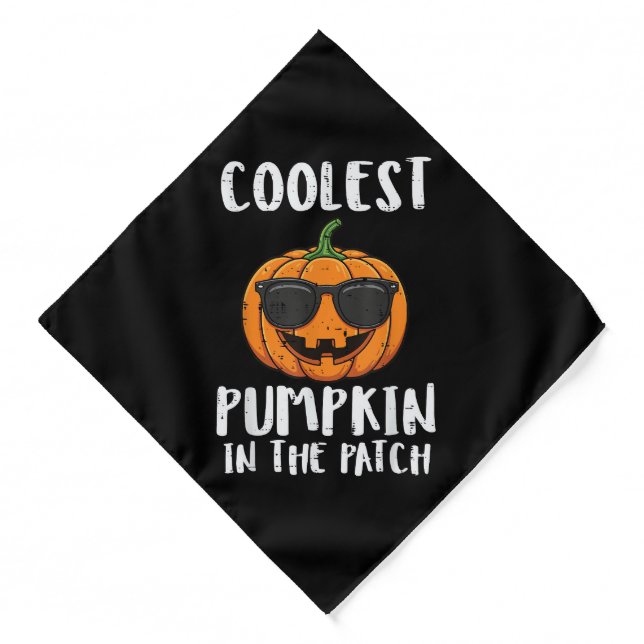 Halloween Coolest Pumpkin Patch Costume Men Boys K Bandana (Front)
