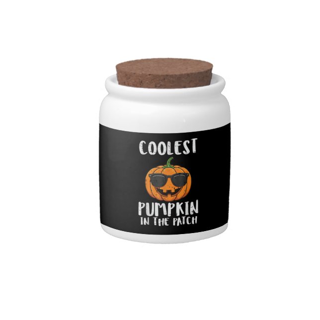 Halloween Coolest Pumpkin Patch Costume Men Boys K Candy Jar (Front)