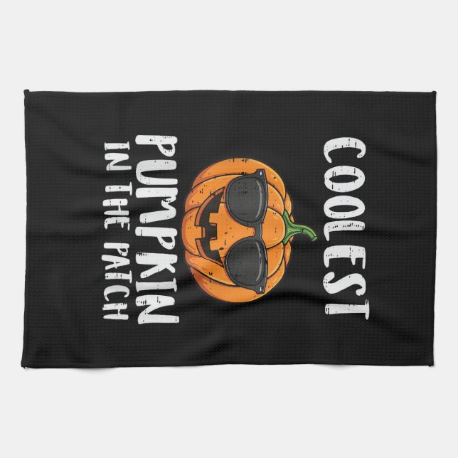 Halloween Coolest Pumpkin Patch Costume Men Boys K Kitchen Towel (Horizontal)