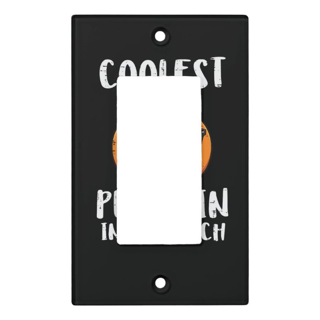 Halloween Coolest Pumpkin Patch Costume Men Boys K Light Switch Cover (Front)