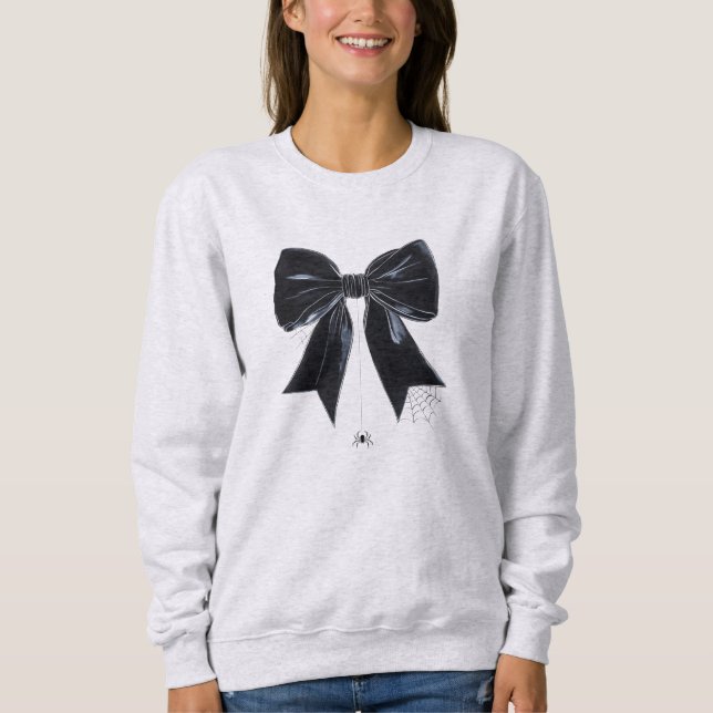 Halloween Coquette Bow  Sweatshirt (Front)