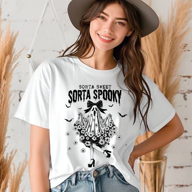 Halloween Coquette Funny Spooky Ghost Tri-Blend Shirt (Creator Uploaded)