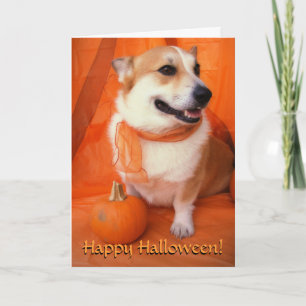Halloween Corgi Card