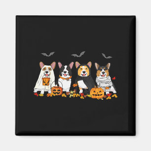 Halloween Corgi Ghost Soky Corgi Lovers Dog Mama P Magnet