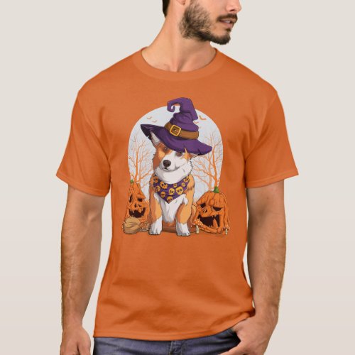 Halloween Corgi T_Shirt