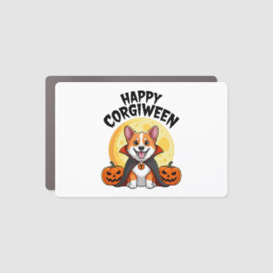 Halloween Corgiween, Spooky Corgi Dog Car Magnet
