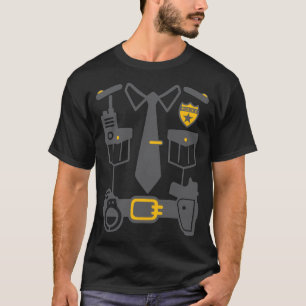 Halloween Correctional Police Officer Costume T-Shirt