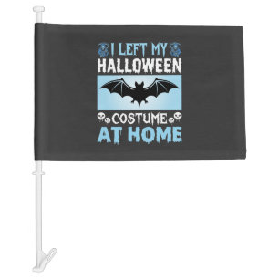 Halloween Costume At Home Funny Bat Design Car Flag